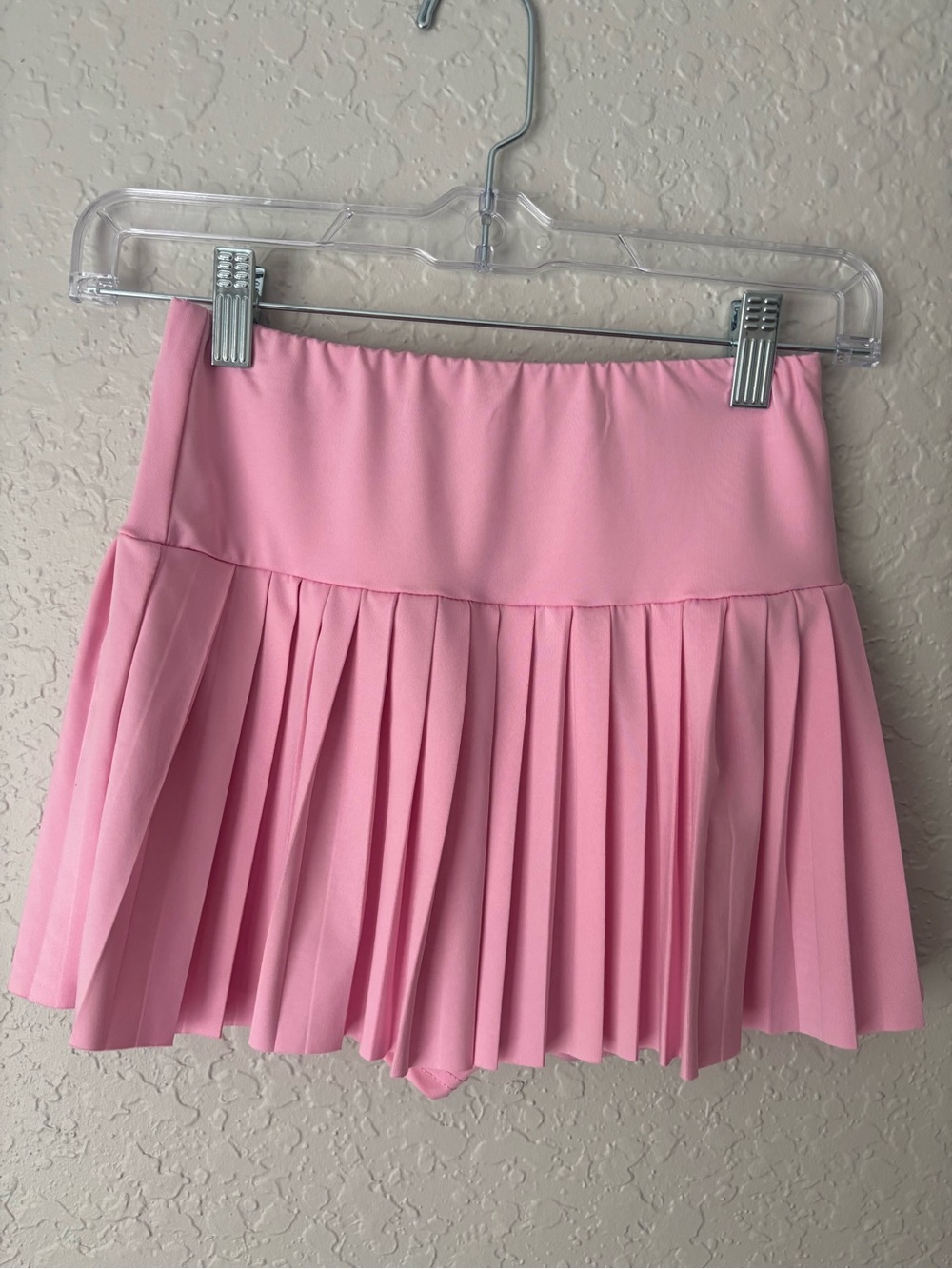 SHEIN Pink Pleated Mini Skirt